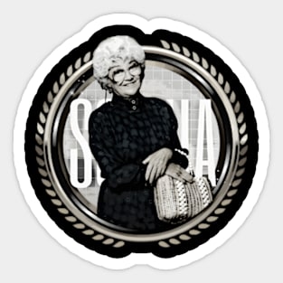 Sophia Petrillo Black And White Sticker